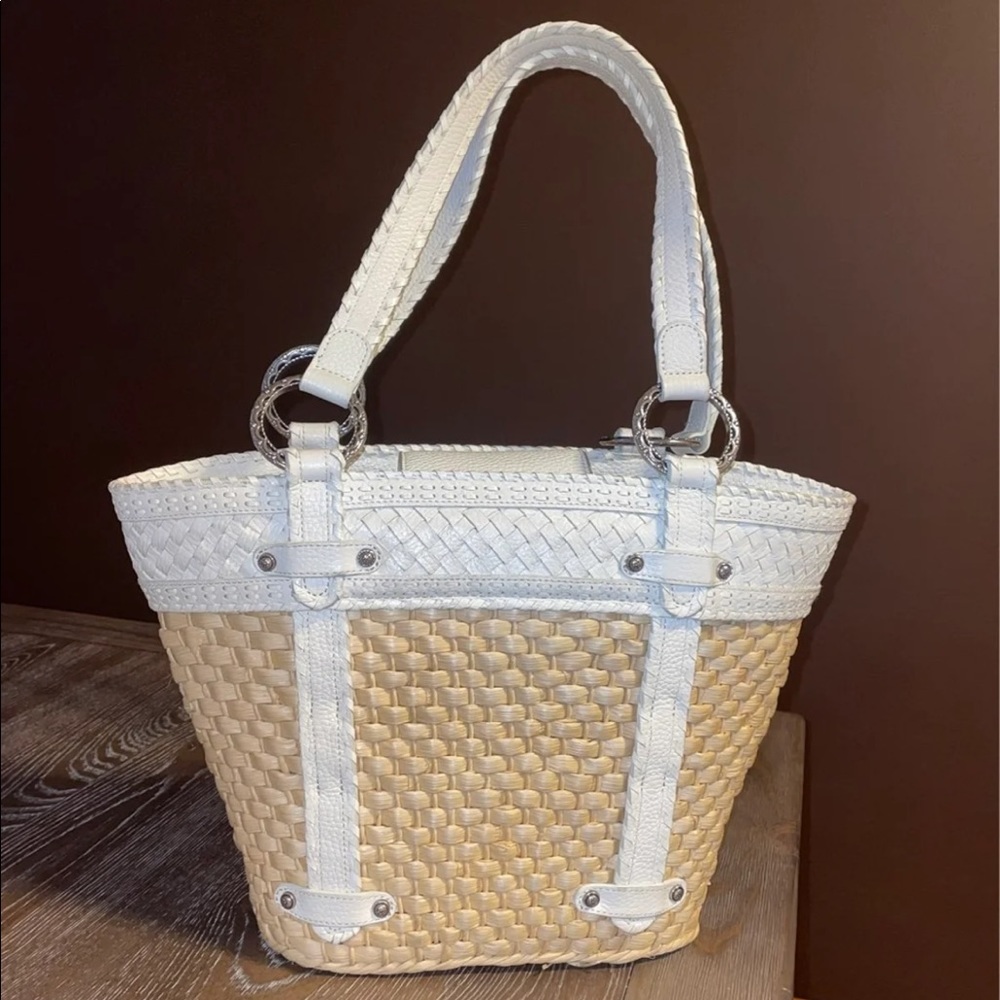 Brighton straw tote bag